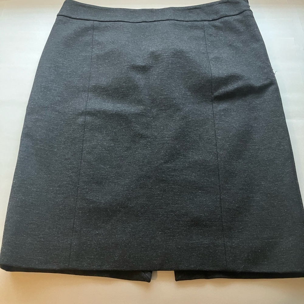 Kenneth Cole Womens Gray Lined Vented Knee Length Pencil Office Skirt‎ Size 4